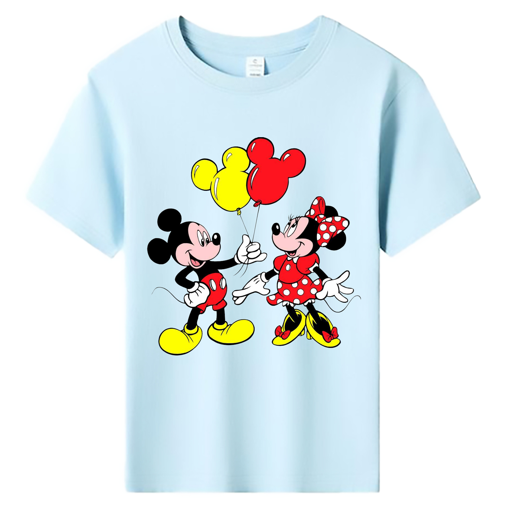 ミッキーマウス Mickey Mouse 綿100％キッズTシャツ（フロントプリント）